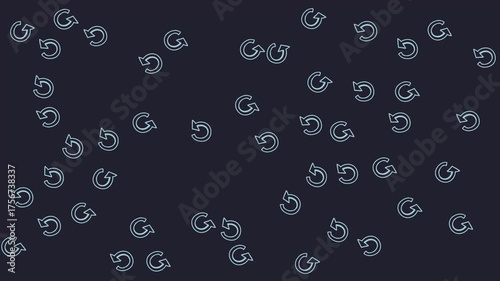 back rewind pattern animation background