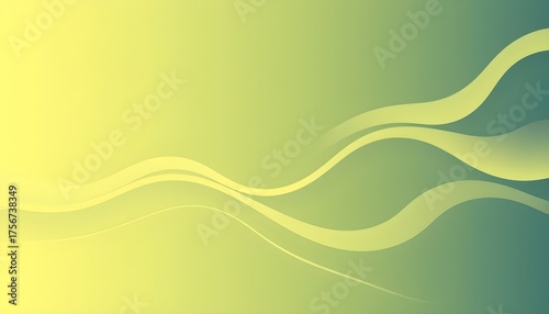 녹색노랑색물결무늬추상웹배경