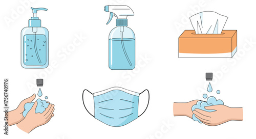 Personal hygiene and protection against germs and viruses for a healthy life.