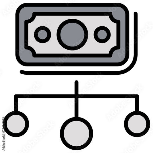 Expenditure Grey Icon Editable Stroke