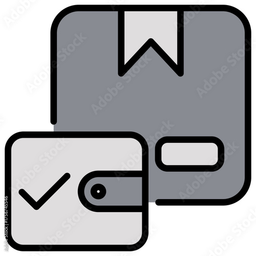 Affordability Grey Icon Editable Stroke