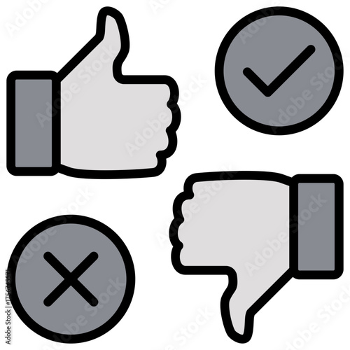 Preferences Grey Icon Editable Stroke