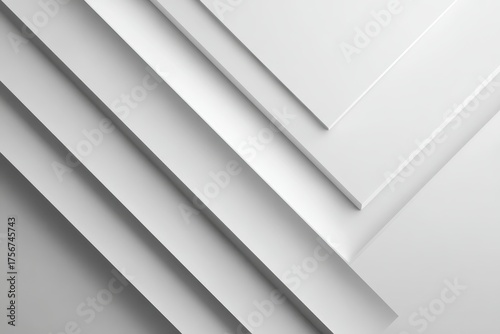 Wallpaper Mural Diagonal lines design with layered white backgrounds creating a minimalist aesthetic ideal for modern presentations and creative projects featuring clean visuals Torontodigital.ca