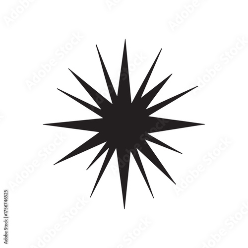 Geometric Spark Logo Inspired by Precision and Energy Rays