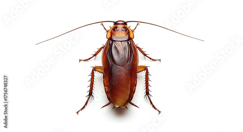 Wallpaper Mural Cockroach insect pest bug on white Torontodigital.ca