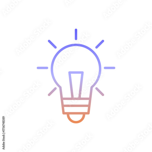 gradient bulb icon