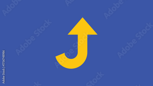 Flat vector  of tiny marketing symbols pointing upward  symbolizes direction, growth, and brand strategy.”