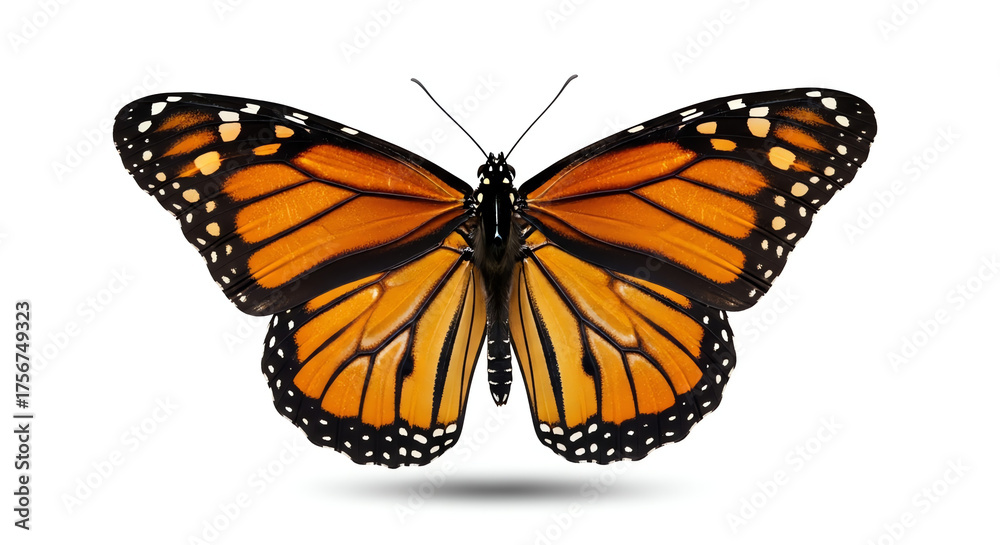 Obraz premium Monarch butterfly with transparent background