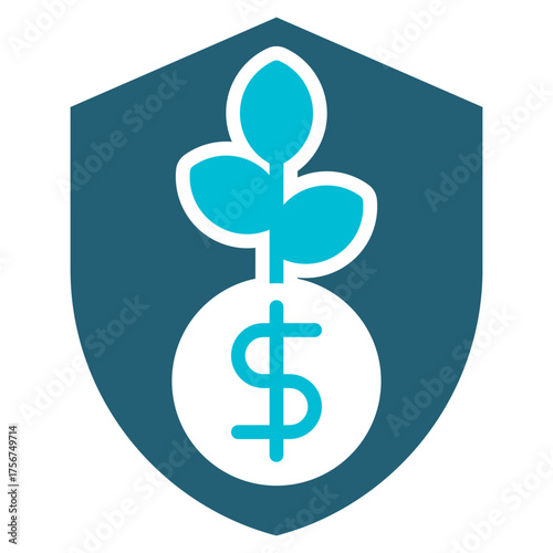 Savings Glyph Blue Icon