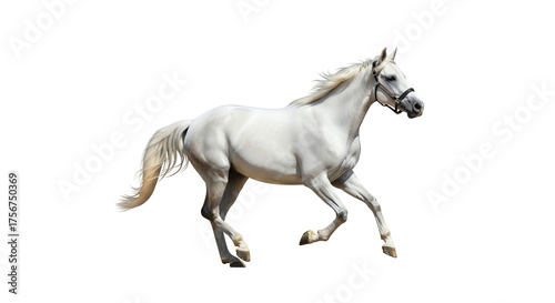 Wallpaper Mural White horse running with transparent background Torontodigital.ca