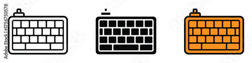 Keyboard icon vector. technology gadget symbol. vector illustration.