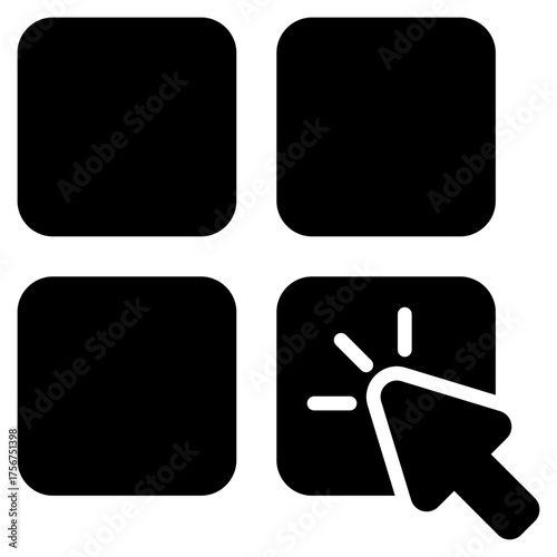 Choices Glyph Black Icon