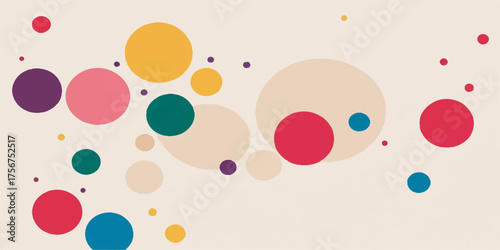 Colorful Easter eggs pattern with abstract circles bubble design vector illustration for card template background
