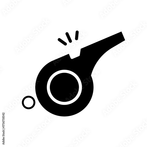 whistle glyph icon