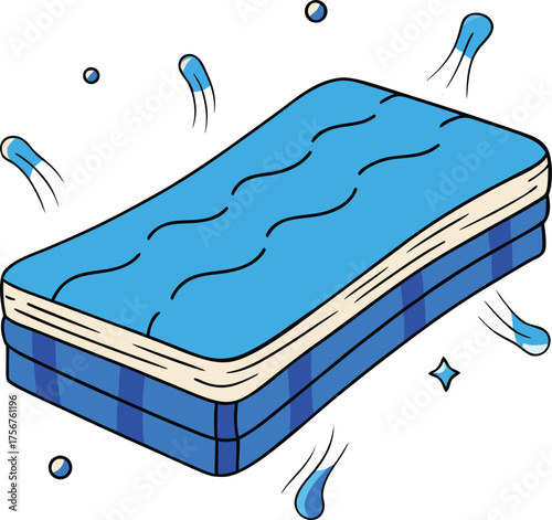 Dreamy memory foam mattress conforms perfectly for a restful sleep experience