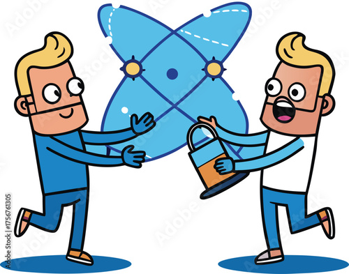 Quantum entangled twin traders feel each other's trades instantly surreal concept art