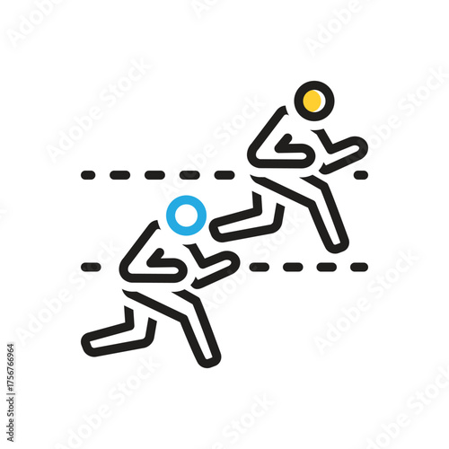 Multi color icon for compete