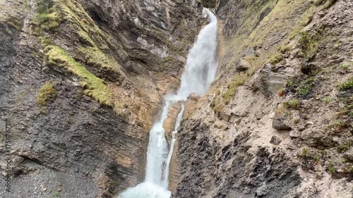 The Martuljek Falls, Lower Martuljek waterfall (Slovenia, Triglav National Park) - Unterer Martuljek-Wasserfall (Slowenien, Nationalpark Triglav) - Spodnji Martuljkov slap (Slovenija)