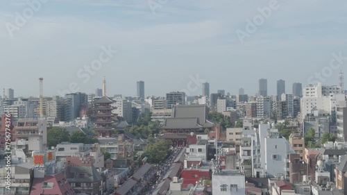 aerial view of the Asakusa