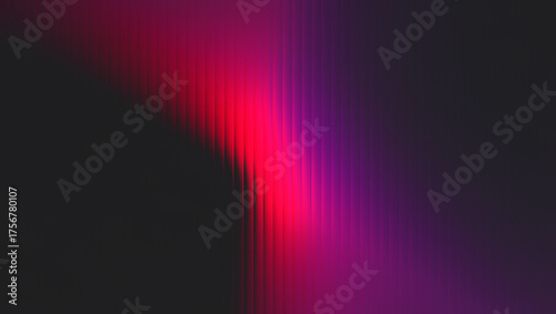 Illustration of abstract red and purple light streak on dark background for modern design
