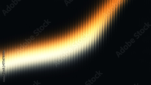 Illustration of abstract background with a golden light streak on a dark surface