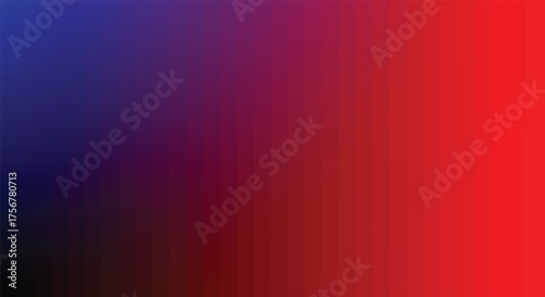 A vibrant gradient background transitioning from deep blue to intense red hues.