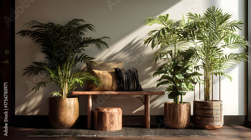 Fototapeta Naklejka Na Ścianę i Meble -  palm tree in the room