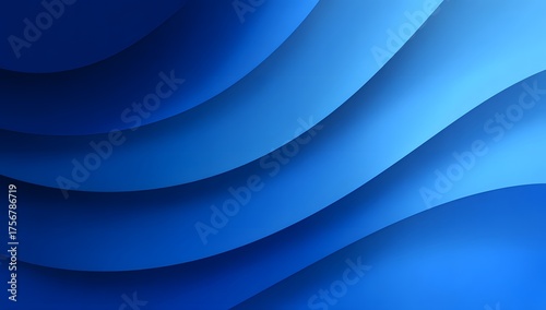 Abstract flowing waves of deep blue and lighter shades creating a modern and dynamic visual texture background design