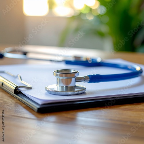 stethoscope on a laptop