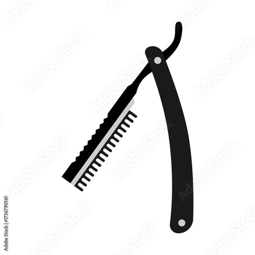 man foldable shaver cartoon element