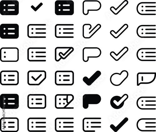 A comprehensive vector icon set featuring symbols for web design, computer, mobile phone, and business communication apps