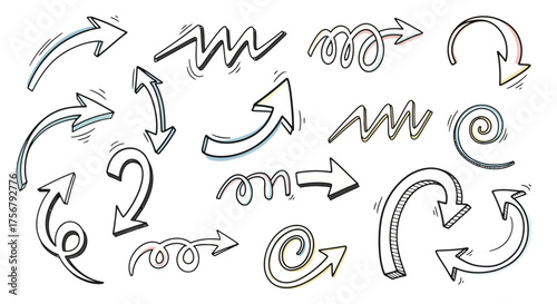 Arrow Collection - Hand Drawn Directional Designs for Creative Projects