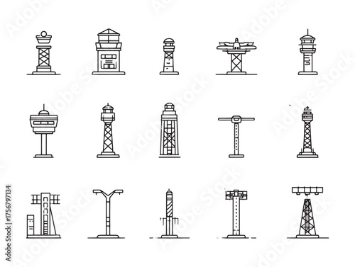 Air Traffic Signal Line Art Guide