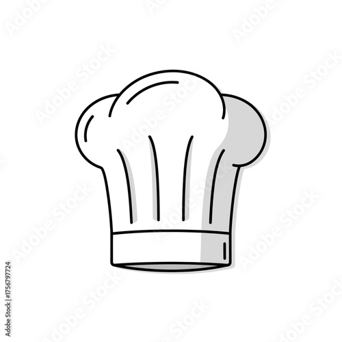 Chef hat icon illustration culinary concept