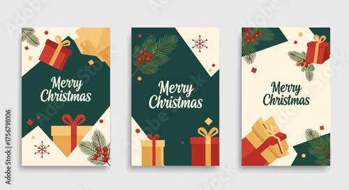Festive Christmas Greetings Celebrate the Season with Joyful Holiday Cards in Various Designs