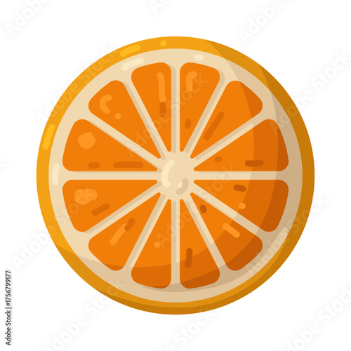 Illustration of Fresh orange slices
