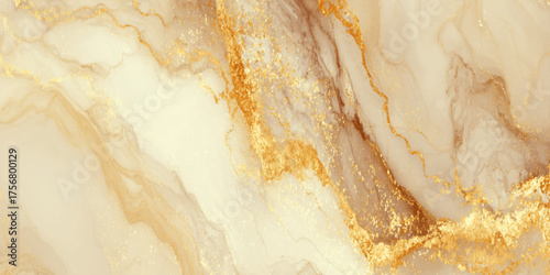 Marble surface featuring intricate mineral veins, smooth flowing tones, refined texture and sophisticated natural design.