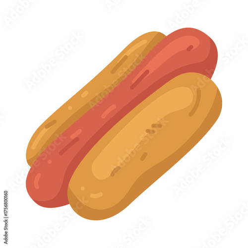 Illustration of Delicious Hot Dog 