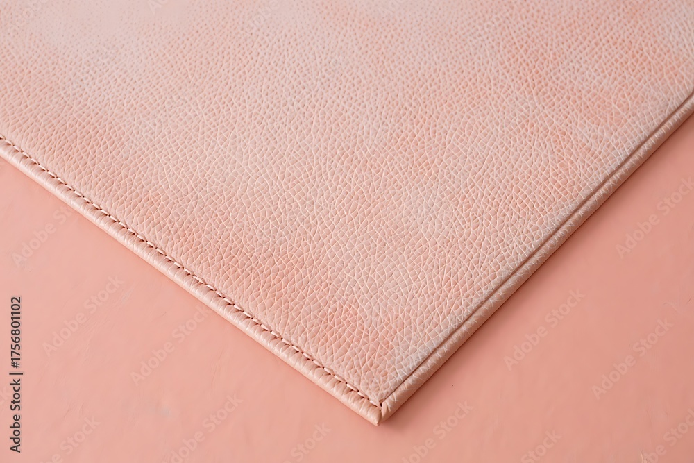 Fototapeta premium Close up of a soft pink textured fabric with a subtle pattern