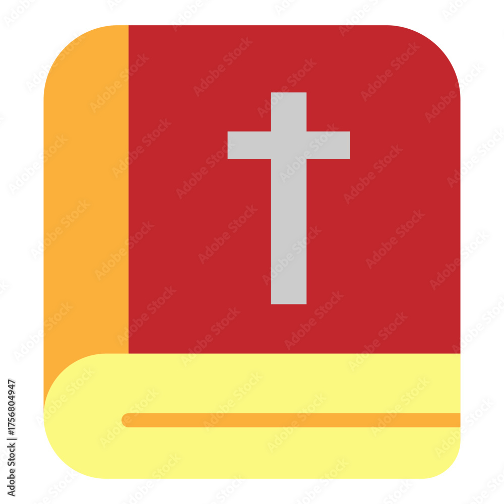 Obraz premium Gospel Book Vector Flat Icon Design