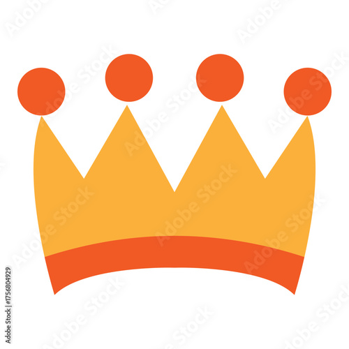 Crown of Glory Vector Flat Icon Design