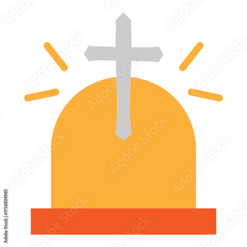 Resurrection Vector Flat Icon Design
