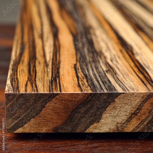 Natural Wood Surface with Beautiful Grain Patterns and Texture