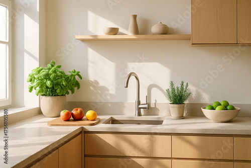 Minimal Kitchen Light  미니멀 키친의 햇살