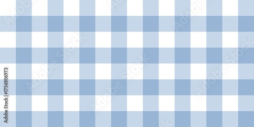 Wallpaper Mural Blue gingham checkered pattern background. Seamless pastel blue plaid design. Soft and classic vintage fabric style for wrapping, textiles, and decoration. Torontodigital.ca