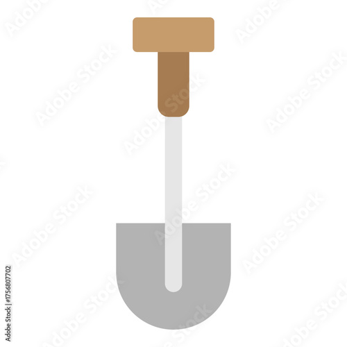 Digging Tools Vector Flat Icon Design