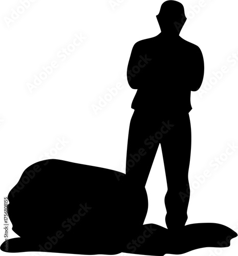 Lumberjack Silhouette Vector – Woodcutter, Axe, Forest Worker, Logging Design