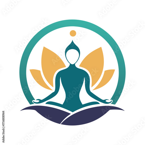 Modern Meditation And Yoga Logo Design For Wellness And Health Branding