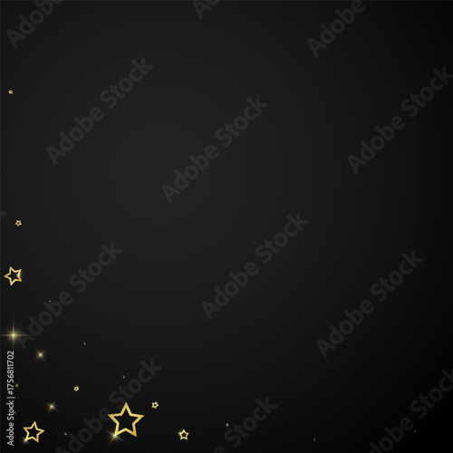 Christmas spirit. Scattered falling stars.