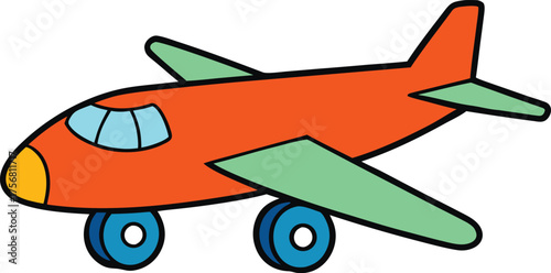 vector illustration of airplane